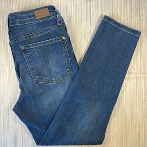 Judy Blue Women Size 27 Medium Wash Distressed Denim Jeans 11R8080